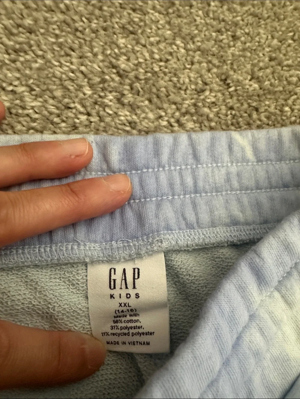 GAP Kids Light Blue Tie-Dye Sweatpants